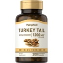 Piping Rock Turkey Tail Houba Kapsle 1200mg 1200mg Tobolky 124; 200 Pills Tobo124; Coriolus Versicolor Tobo124; Herbal Extract Supplement Tobolky 124; Non- GMO, gluten zdarma