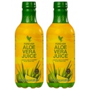 Forever Living - Aloe Vera Juice - Lemon Lime Flavor s čistou vnitřní Leaf Gel - Podporuje potravu a imunitu - 1L každý (balení po 2)
