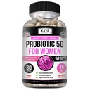 Kaya Naturals Probiotic 50 miliard CFU - Probiotika pro ženy, Probiotika pro muže a dospělé, přírodní - Gut zdraví a imunitní podpora Dodatek - Poskytuje stravovací podporu - 30 Zeleninové kapsle
