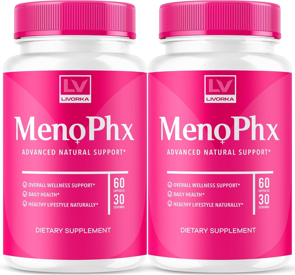Přípravek LIVORKA (2 balení) MenoPhx, MenoPhx, MenoPhx Capsule, MenoPhx Detox, Meno PHX, PHX Meno, MenoPhnx (120 tobolek)