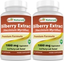 Nejlepší Naturals Bilberry 1000 Mg 90 Kapsle (90 Počet (Balení po 2))