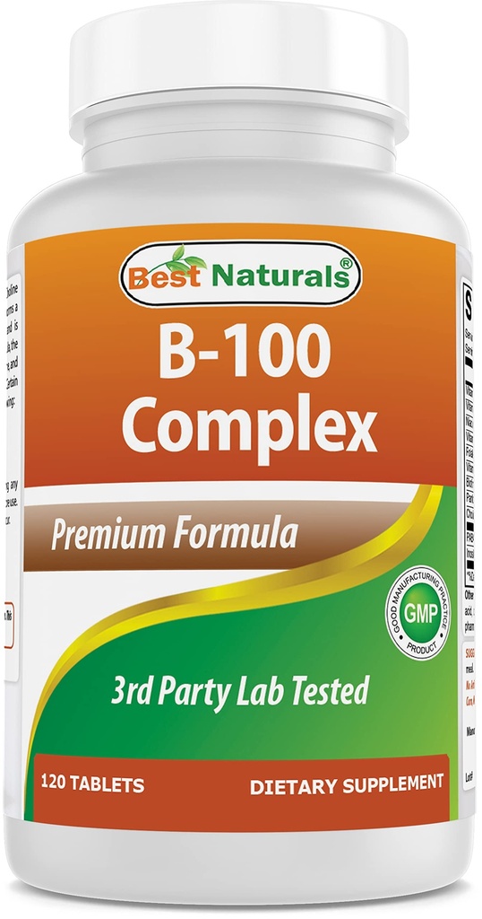 Nejlepší Naturals B-100 Complex pro dospělé, 120 tablet