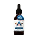 Ayush Herbs Ashwagandha Drops for Kids & Dospělí - Alcohol- Free Ashwagandha Drops, Calming Denní dodatek pro klidnou soustředění s Organic Ashwagandha, Lemon Flavor - 2 Fl Oz (80 Služení)