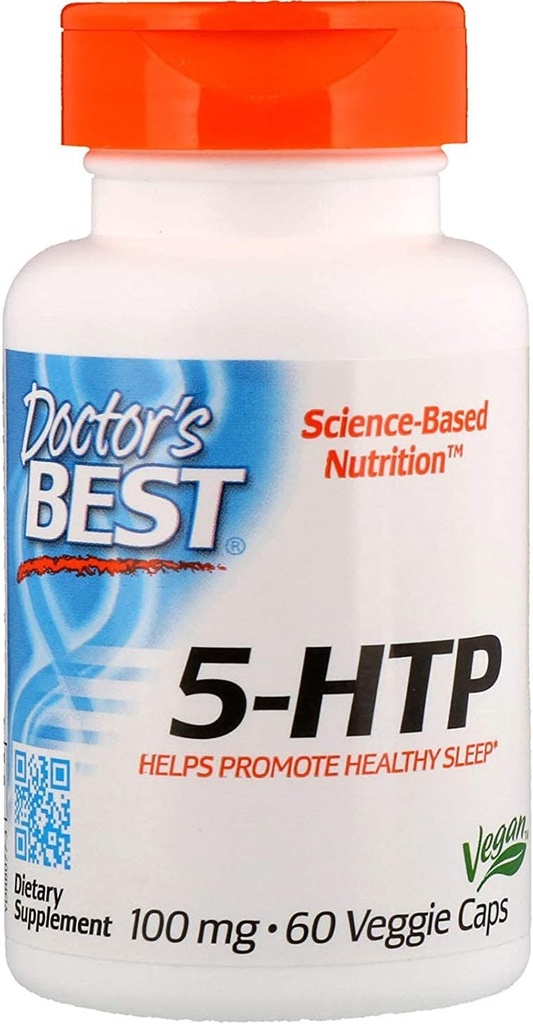 Lékařská BEST, Nejlepší 5-HTP, 100 mg, 60 Veggie Caps