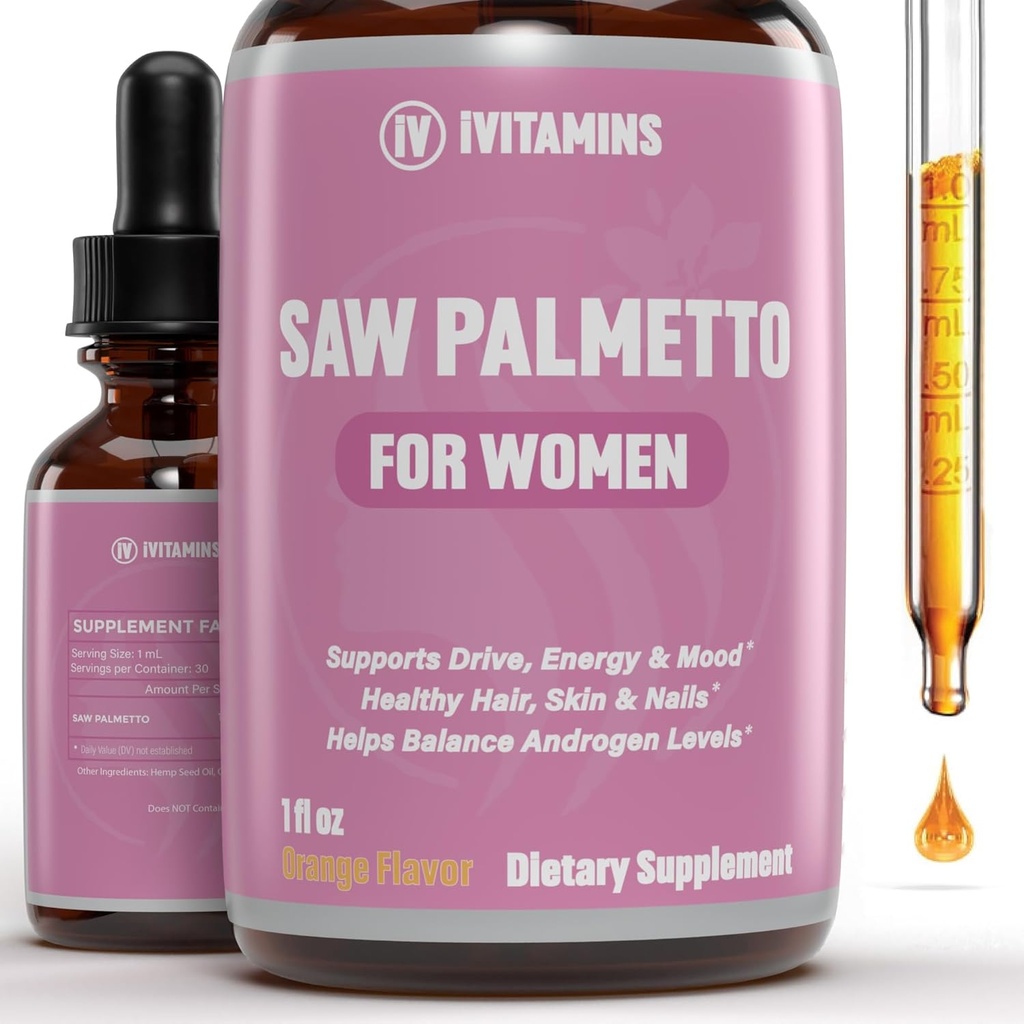 Saw Palmetto pro ženy current 124; Pomáhá snížit vypadávání vlasů, podporuje zdravé vlasy, kůže, hřebíky, energie, mood & more current 124; DHT blokáda pro ženy růst vlasů current 124; Saw Palmetto pro ženy chrupavky 124; 1 fl oz