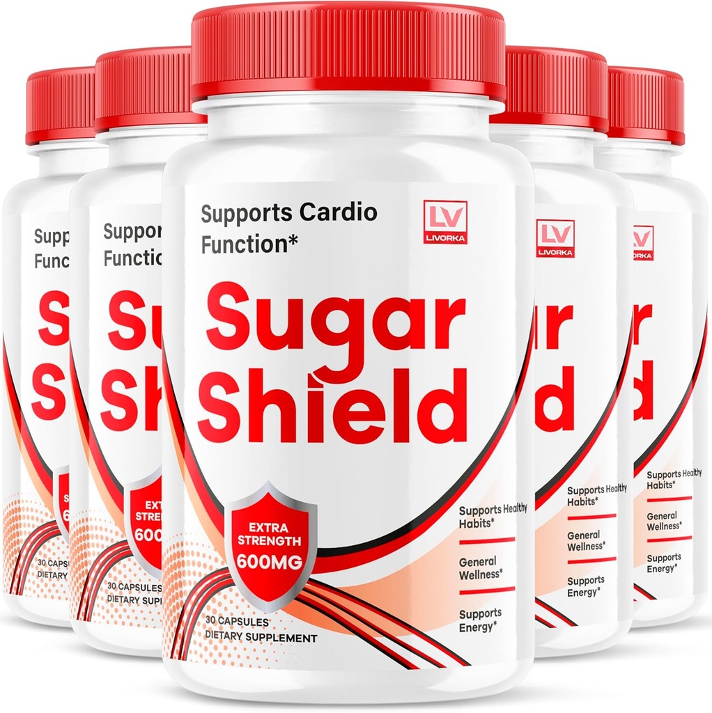(5 Pack) Štít na cukr, Podpora na cukr Štít na krev, Prášky na cukr Šatna na cukr Kapsle na cukr Šatna na cukr Všechny přírodní, SugarShield, Cukr Šatna Pokročilý Formule, Cukr Štítky Recenze, 150 Kapsle