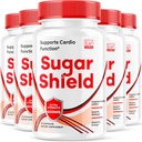 (5 Pack) Štít na cukr, Podpora na cukr Štít na krev, Prášky na cukr Šatna na cukr Kapsle na cukr Šatna na cukr Všechny přírodní, SugarShield, Cukr Šatna Pokročilý Formule, Cukr Štítky Recenze, 150 Kapsle