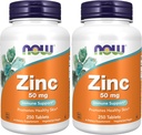 Nyní doplňky, zinek (zink glukonát) 50 mg, podporuje funkce enzymu *, imunitní podpora *, 250 tablet (balení po 2)