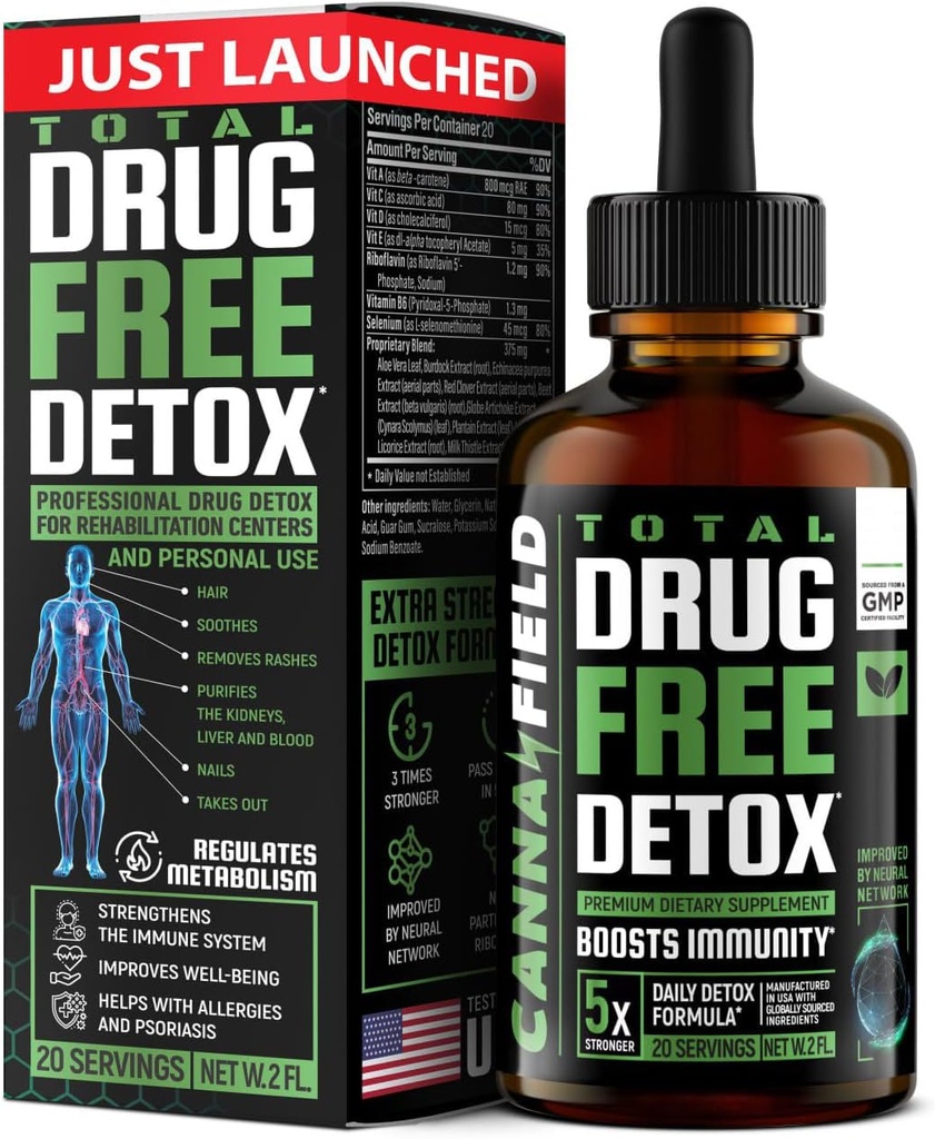 Tělesné čisticí kapaliny Detox Kapky, Játra, Gut Čisté Detox & Opravy s Mléko Thistle, Premium Detox dodatek, 5-Days Detox