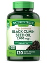 Nature 's Truth Black Seed Oil Pills 124; 2,000mg PHARMAN 124; 120 Softgels PHARMAN 124; Virgin Cold Pressed Cumin PHARMAN 124; Non-GMO a gluten zdarma dodatek