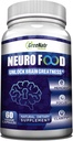 GreeNatr Brain Supplements for Memory and Focus - Ginko Biloba Kapsle Brain Booster Supplement with B1, Folic Acid & Calcium - Paměťové doplňky pro Cognitive & Brain Health 60 Kapsle (1 lahvička)