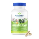 Ridgecrest Herbals EssentialEyes, přírodní oční vitamíny doplňky, Obsahuje Lutein, Zeaxanthin, Bilberry Extract, Podporuje oční a vizní zdraví (120 Vegan Caps, 30 Serv)
