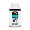 Zdroj Naturals - Betaine HCl Acid hydrochloridum Zdroj 650 mg. - 180 Tablet