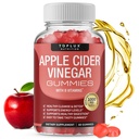Topux Apple Cider Ocet Gummies - 1000mg ACV s B12, Beet Root, Granátová jablka pro imunitní systém, Detox & Cleanse, Gummy Alternativa k jablečné moštové kapsle, pro ženy, 60 Gummies