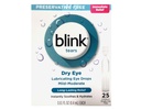 BLINK Slzy oční kapky pro suché oči, konzervativní Free Mazání oční kapky, sterilní jednoúčelové lahvičky, jemná péče o oči mírného mírného Suché Oční příznaky Relief, 25 Počet, 0,01 fl oz Vials