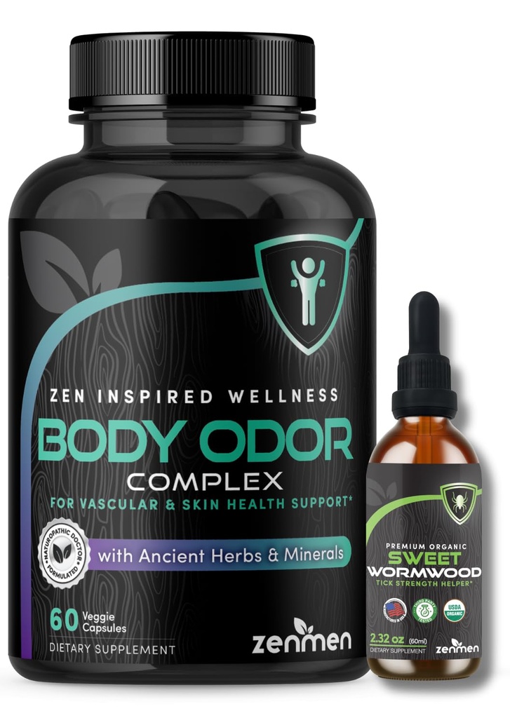 Zenmen Celkový Wellness Bundle: Tělesný zápach a sladké Wormwood Tincture Bundle