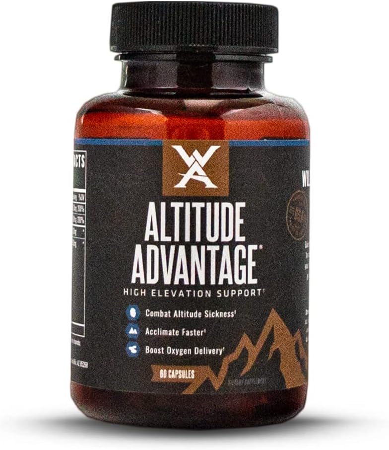 Wilderness Athlet - Výhoda v nadmořské výšce 124; Altitude Prevention Medicine - High Altitude Relief, Golden Root Extract to Combat Altitude Nemoci (60 Počet lahví)