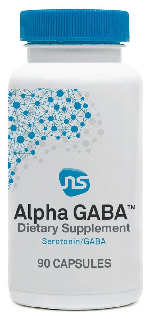 NeuroScience Alpha GABA dodatek - Non- Drowsy Klid Pomoc s vitaminem B6, Lemon Balm, Sensoril Ashwagandha & L Theanine dodatek - Nápověda Sooth Úzkost, Den nebo noc (90 Kapsle)