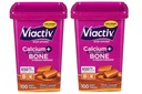 Viactiv Max Formule vápník + vitamín D3 dodatek pro zdraví kostí, bohatý karamel, 100 měkkých žvýkaček - 2 balení