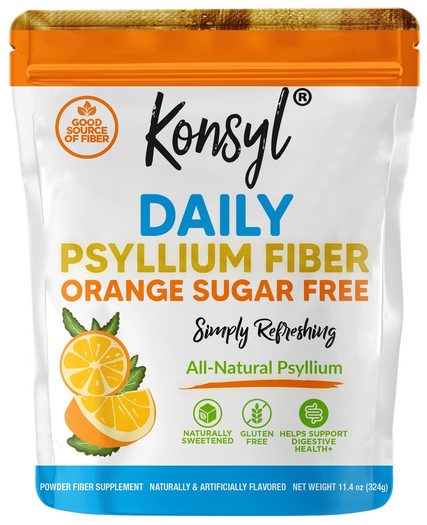 Konsyl Daily Psylium Fiber Orange Sugar Free