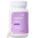 Premom Prenatal Pre & Probiotika pro ženy: 18 Diverse Organic Prebiotics Straines - Podporuje trávicí, 30 miliard CFU, Gut & Imunní zdraví pro mámu a dítě - Denní kapsle