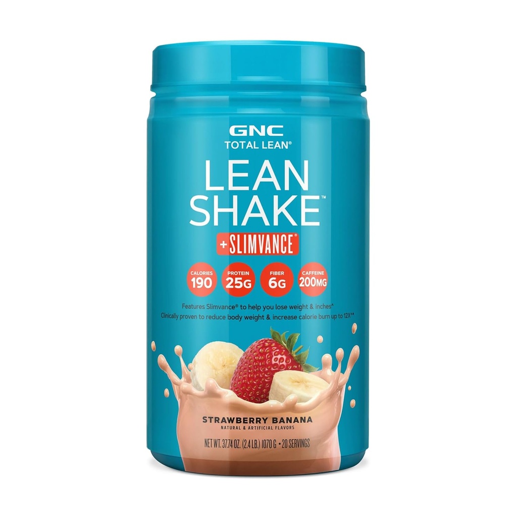 GNC Total Lean Lean Shake + Slimvance Stim - Strawberry Banana (20 Služeb)