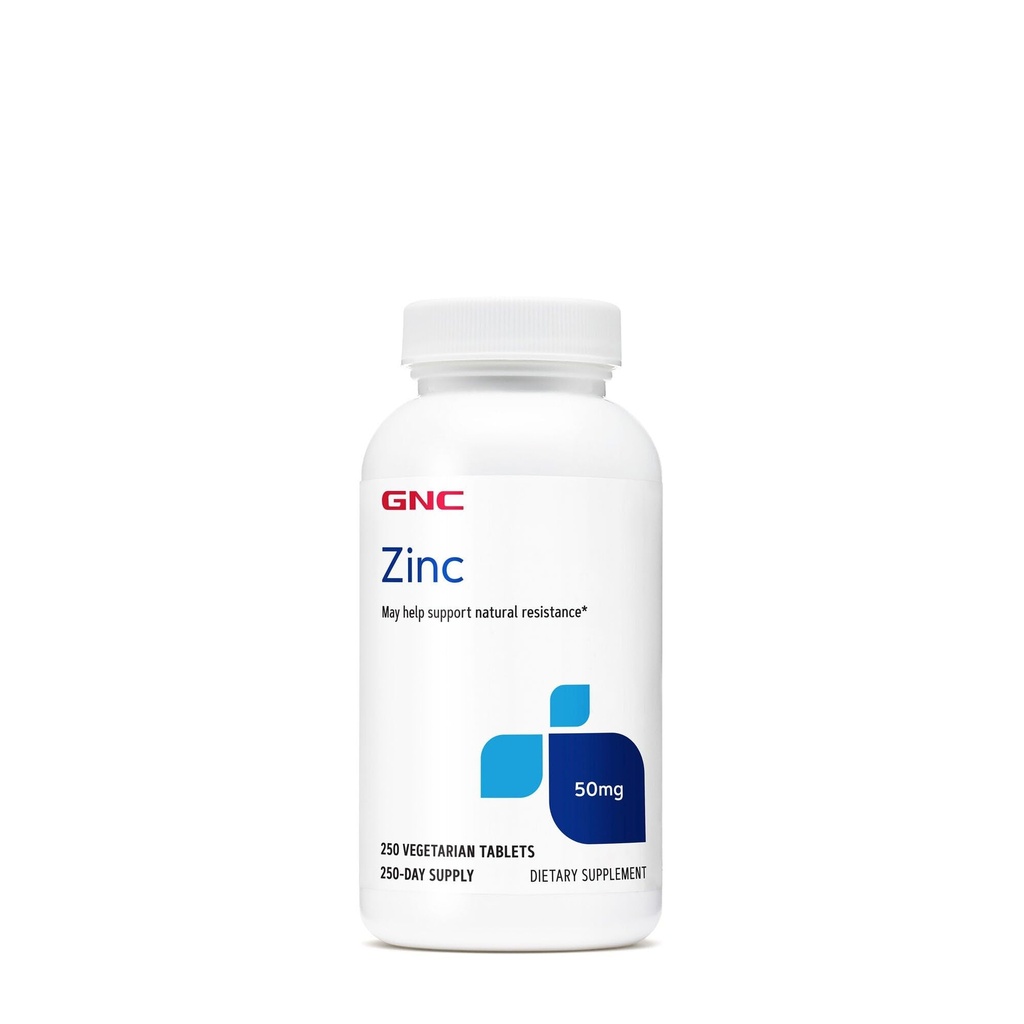 GNC Zinek 50mg dodatek, podporuje imunitní funkci, 250 Služeb