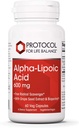Protokol Alpha Lipoic Acid 600mg - Grape Seed Extract and Bioperin - 60 Veg Caps