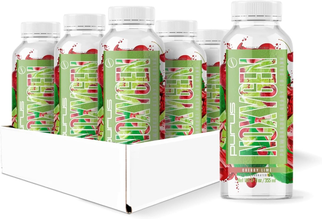 Purus Labs NOXygen připraven k pití (RTD) Předcvičení 124; čerpadlo, energie, & Výkon 124; 0 Cukry 124; 200mg kofein 124; Balení 12 (Cherry Lime)
