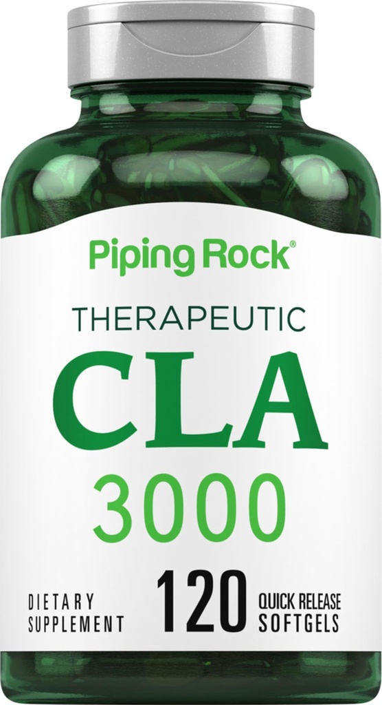 Piping Rock CLA doplňky 124; 3000mg CLAS 124; konjugovaná kyselina linoleová 124; 120 Softgels CLAS 124; non-GMO, gluten bez