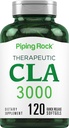 Piping Rock CLA doplňky 124; 3000mg CLAS 124; konjugovaná kyselina linoleová 124; 120 Softgels CLAS 124; non-GMO, gluten bez