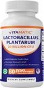 Vitamatic Lactobacillus Plantarum - 20 miliard per DR kapsle - 60 Počet - Digestivní podpora - Vyrobeno s prebiotickým inulinovým fiberem