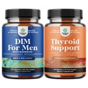Svazek DIM doplněk pro muže s Panax Ginseng Bioperin Grapeseed & Astragalus pro Prostate Health and Herbal Tyrosin Support Complex s L Tyrosin, Bladderwrack, Selen & Pure Ashwagandha