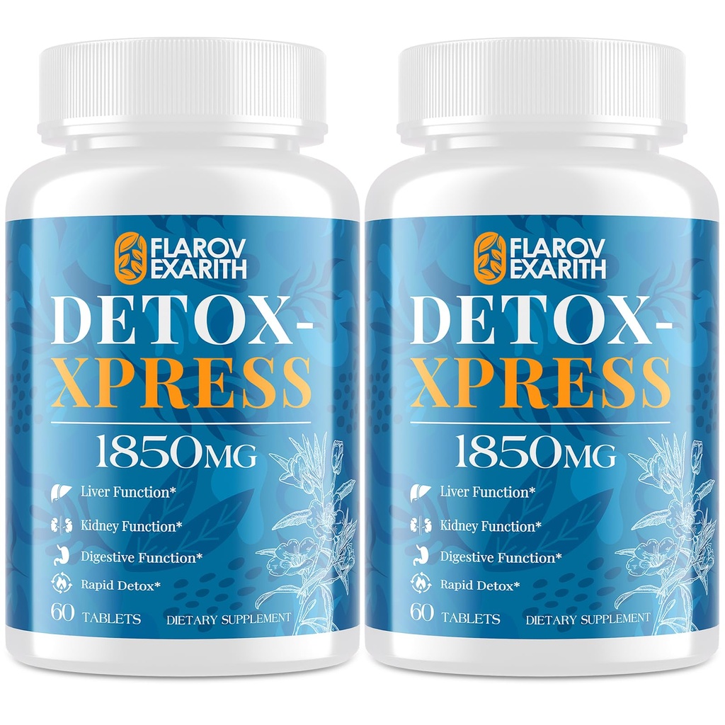 Canna Cleanse, Vyčištění jater Detox & opravy Žvýkací tablety, Mléčné Thistle dodatek, Fast- působící tělo Detox pro ženy & Muži, Toxin Flush pro játra, Ledviny, Digestion & Metabolismus, 120 Tablety