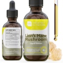 Lions Mane Extract - Lions Mane Tincture - Made in USA - Houbový dodatek pro paměť, Focus & Clarity - Denní Houbový dodatek - 4 Fl oz.