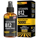 Vitamin B12 Sublingual Spray 5000 mcg - Vegan Methylkobalamin Liquid B12 Boost Energy, Mood & Brain Health - Gluten- Free, Non- GMO B12 Spray pro muže a ženy - Snadné dávkování (5000 mcg v 10 sprejích)