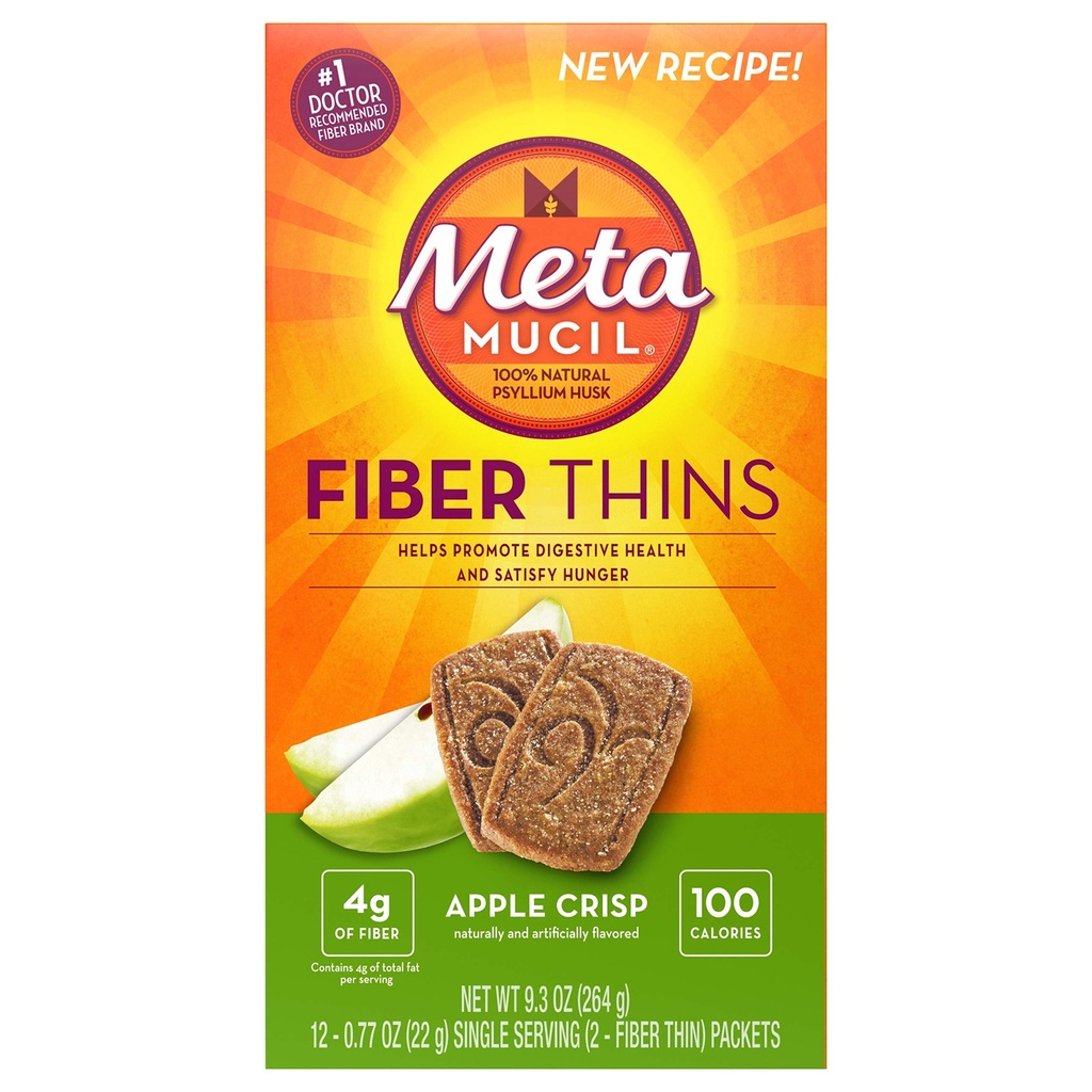 Metamucil Meta Multi- grain Fiber Wafers od Meta Apple Crisp 24 počet (balení po 3) (OLD)