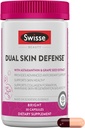 Swisse Beauty Dual Skin Defense Dodatek 124; Astaxanthin, Grape Seed Extract, a vitamín C CDO124; Podporuje kolagen Formation, kůže elasticita, Antioxidant Protection & Regeneration 124; 30 Kapsle