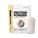 Čisté jednoduché jedí syrovátkové bílkoviny prášek, Jednoduše vanilková flavor přirozeně slazené, 100% tráva Fed protein prášek s trávicí enzymy & žádné umělé přísady, gluten zdarma, 30 Služeb