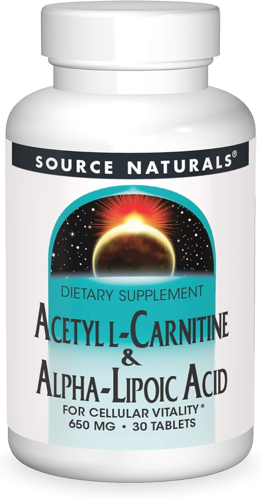 Zdroj Naturals Acetyl L- karnitin & Alfa- Lipoová kyselina 650mg - 30 tablet