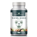 Tri-methyl + B komplex methylovaných vitaminů B - Komplexní vitaminový doplněk pro MTHFR Podpora aktivní formy B12 methylkobalaminu, adenosylkobalaminu a methylfolátu