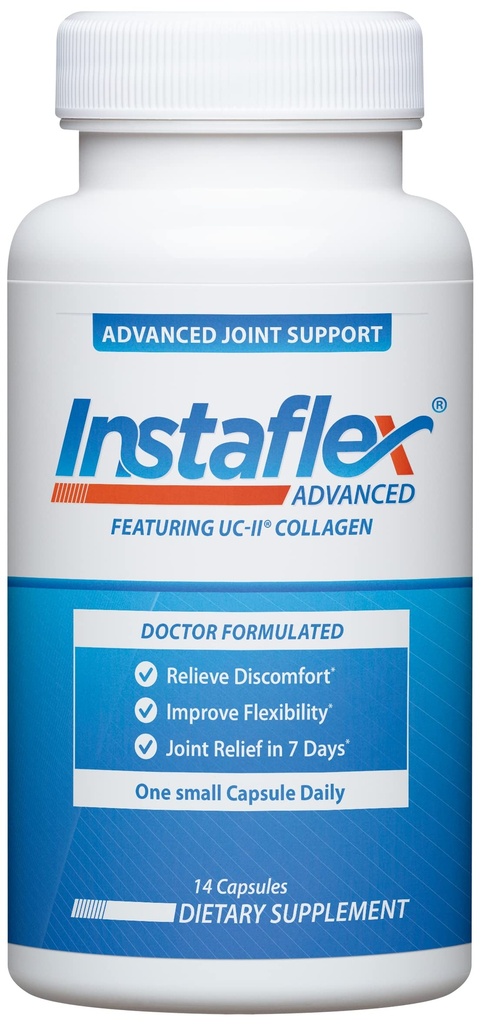 Instaflex Advanced Joint Support - Doctor Vyhovuje doplněk společné pomoci, nabízí kolagen & 5 Další společné nepohodlí bojových složek - 14 Počet