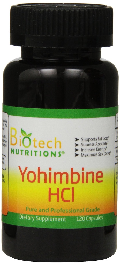 Yohimbin HCl Dietní dodatek, 120 Počet
