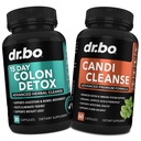 Colon Candi Cleanse Detox Support - Anti Overgrow & 15 Day Intestinal Cleanse Pills & Probiotic - Balance Control & Fast Acting Natural Laxative for Contractive Relief - Bowel Movement Gut Health