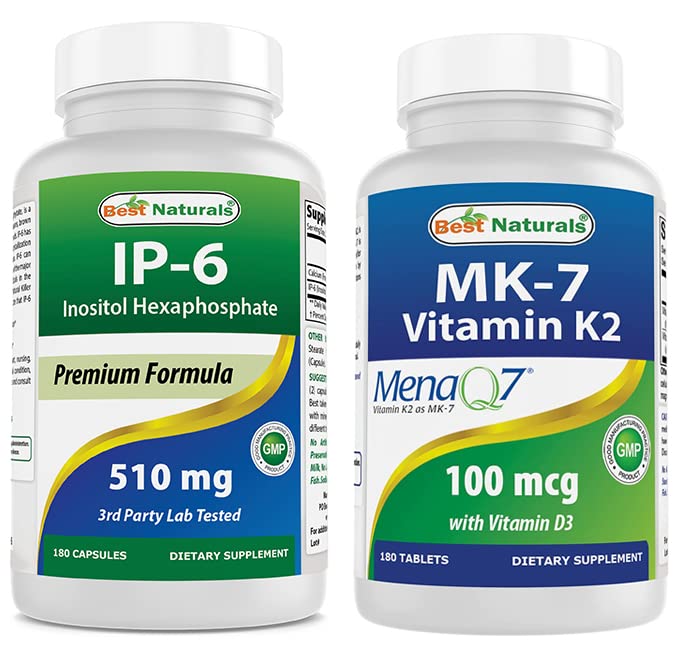 Nejlepší Naturals IP- 6 510 mg & Vitamin K2 (MK7) s D3