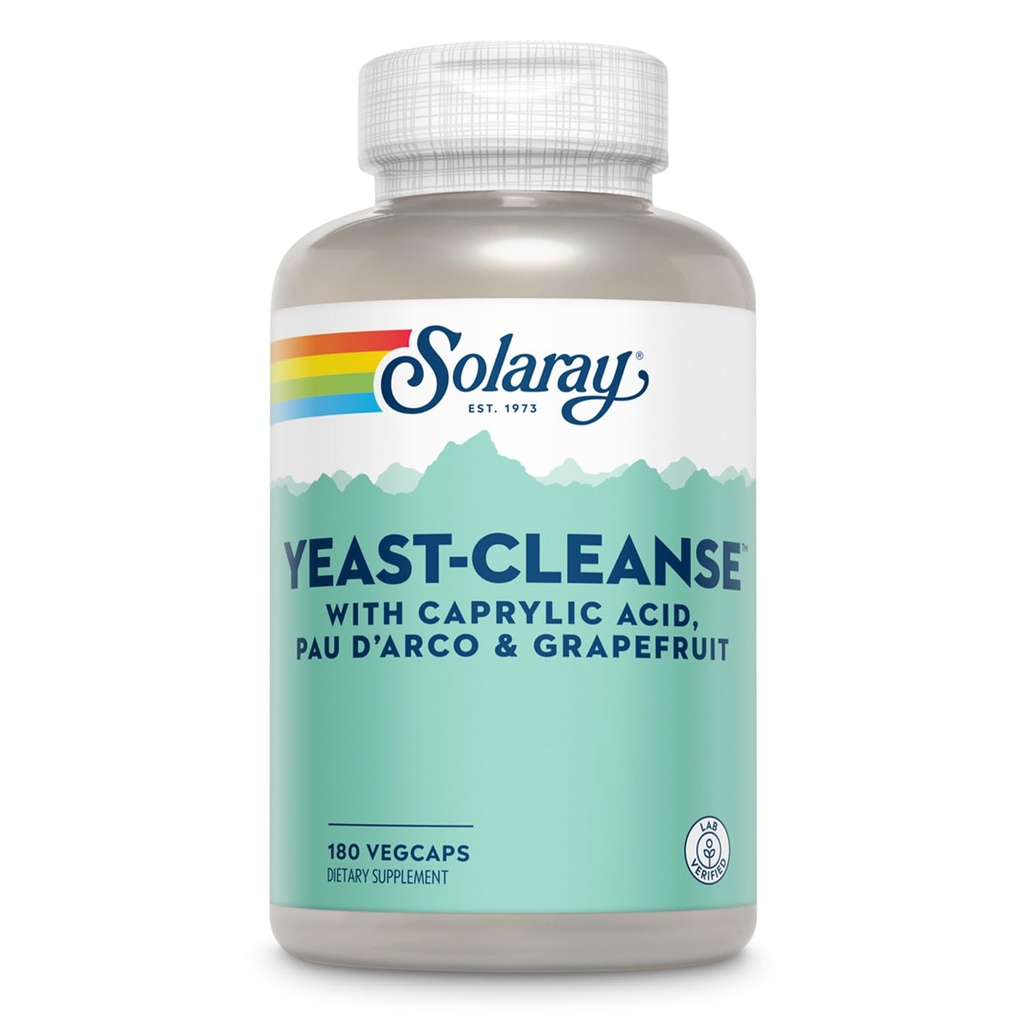 Solaray Yeast- Cleanse - 180 Vegetariánských kapslí