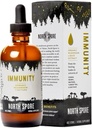 Severní Spore Organic Imunity Houba tinktura (4 oz) 124; 100% Fruiting Body Extracts CU124; Chaga, Turecko Tail, Reishi, Maitake, Shiitake CU124; Certified Organic, Vegan, Non- GMO CU124; Adaptogenic, Made in USA
