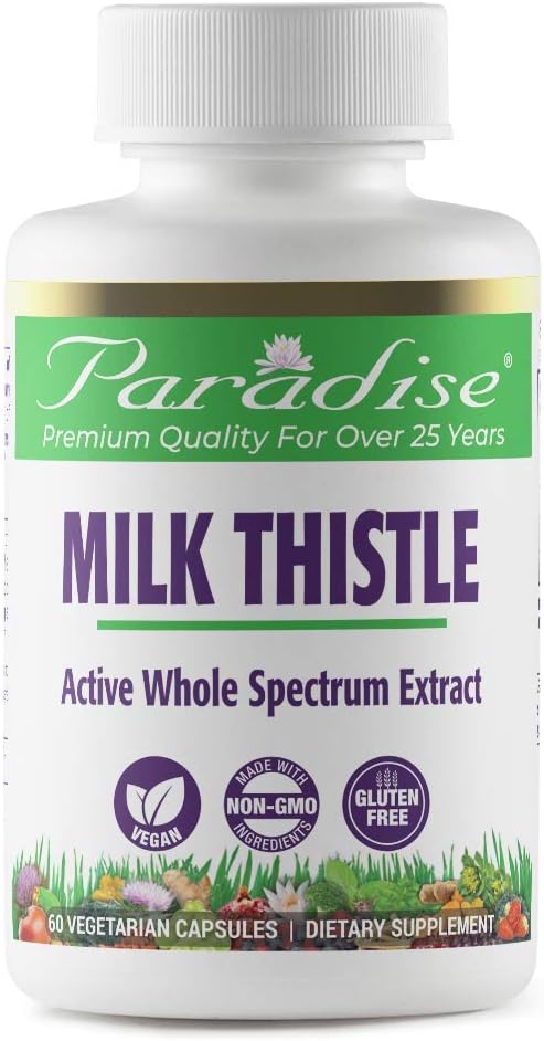 Paradise Byliny Mléko Thistle 75: 1 80% Vegetariánské kapsle, 60 Počet