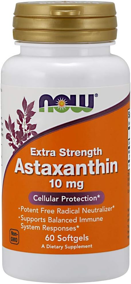 Foods Astaxanthin 10 mg Softgels, 60 Softgel