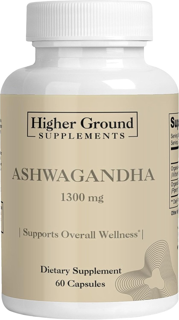 Ashwagandha s černým pepřem crust 124; Bylinný doplněk pro stres relief, Mood Enhancement, imunitní systém, kognitivní funkce, Hormon Regulation crust 124; Cholesterol Levels crust 124; Non- GMO crust 124; Gluten- Free cruptules 124; 60 Kapsle